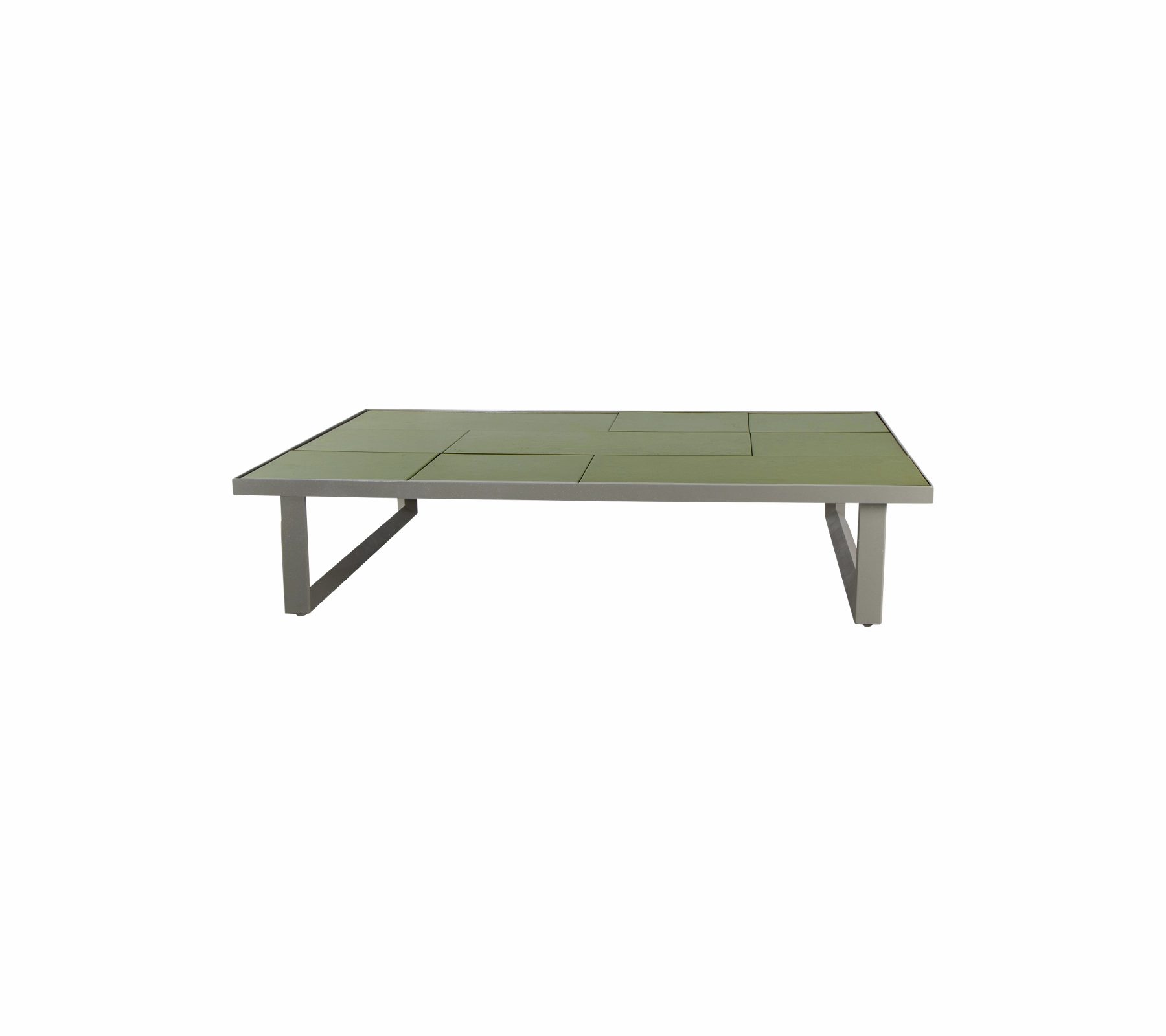 Glaze coffee table, rectangularoutdoor coffee table for patio or lounge