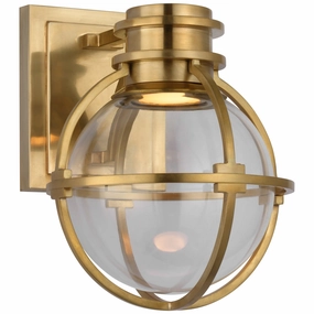 Gracie LED Wall Sconce Antique-Burnished BrassOutdoor wall sconces with motion sensor
