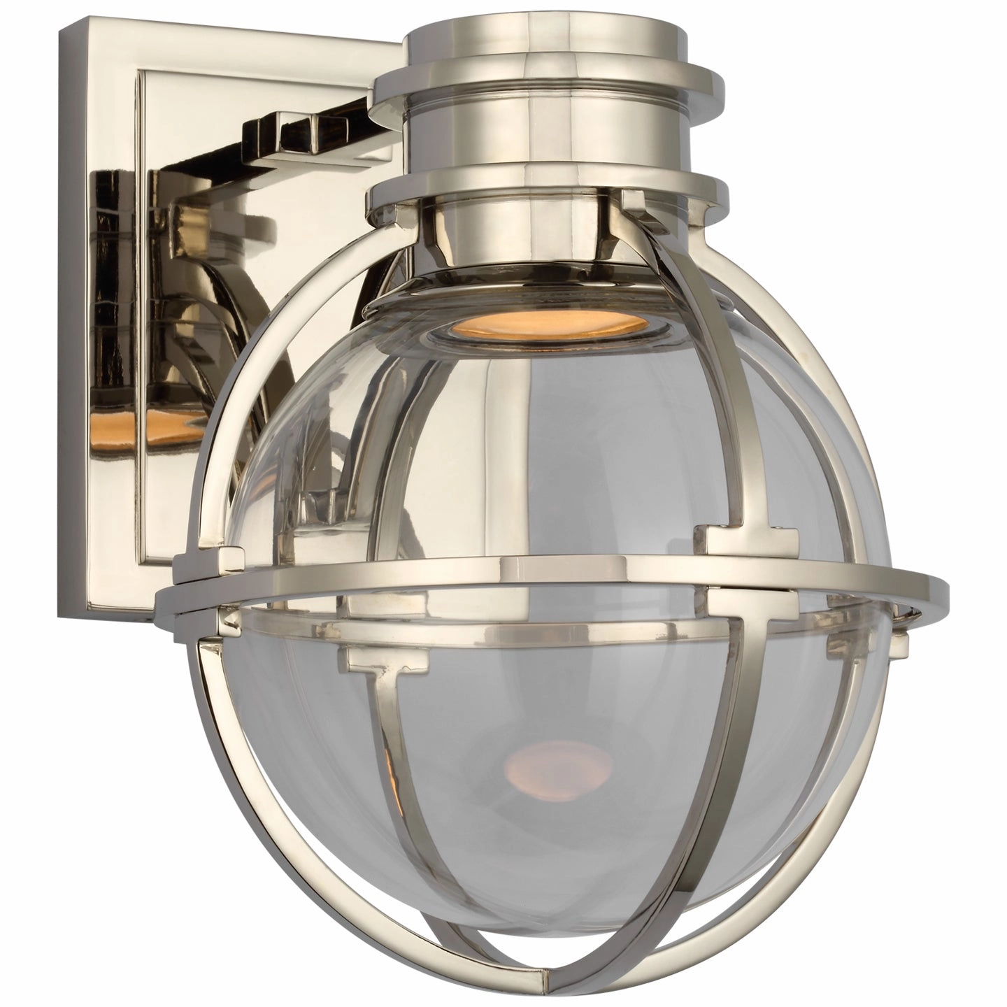 Gracie LED Wall Sconce Polished NickelOutdoor wall sconces with motion sensor