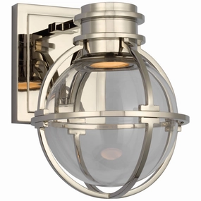 Gracie LED Wall Sconce Polished NickelOutdoor wall sconces with motion sensor