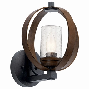 Grand Bank One Light Outdoor Wall Mount Auburn StainedOutdoor wall sconces with motion sensor