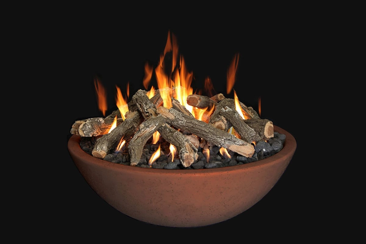 Grand Canyon 48" x 16" Tee-Pee Gas Burner Fire Pit Bowl FB4816-TP