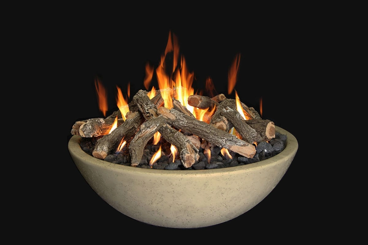 Grand Canyon 48" x 16" Tee-Pee Gas Burner Fire Pit Bowl FB4816-TP