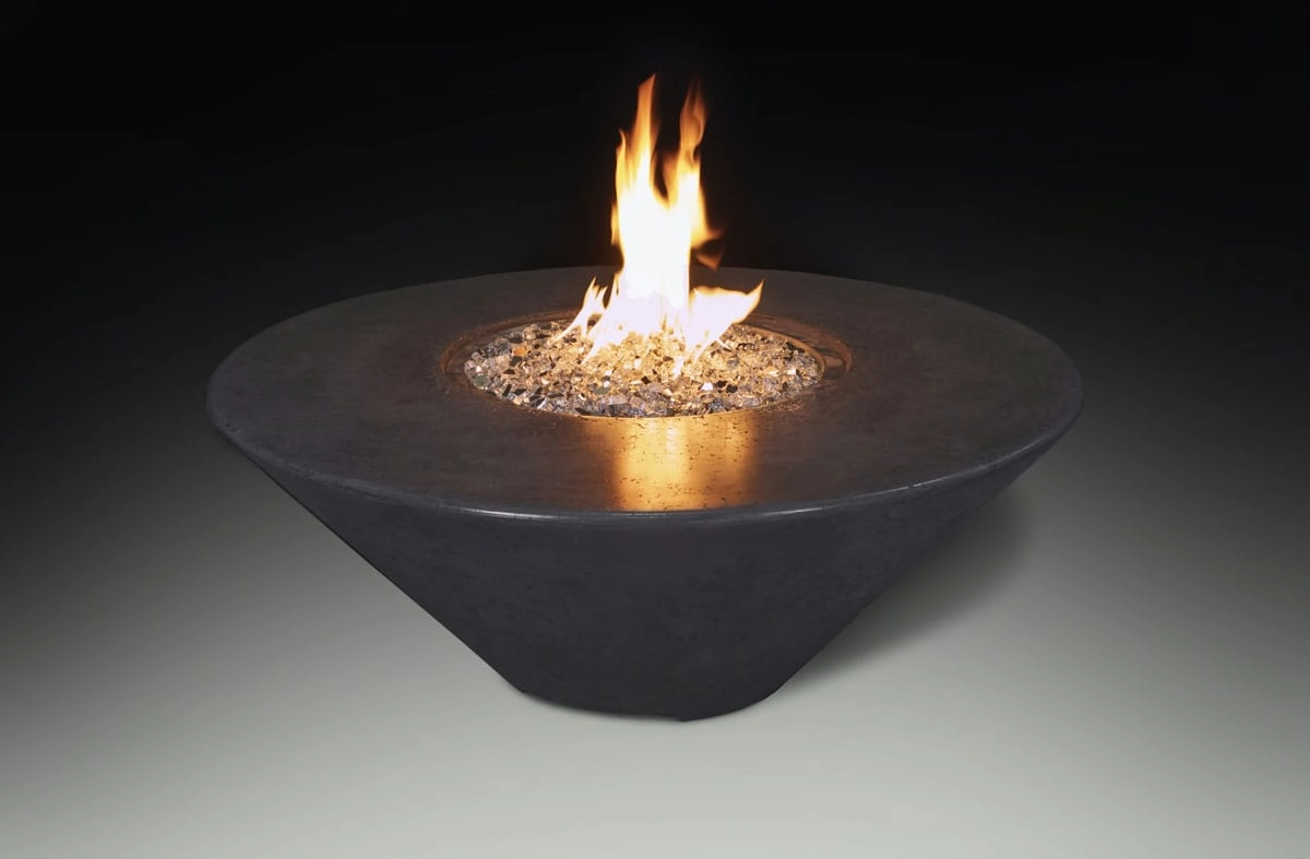 Grand Canyon Olympus 44" Round Gas Fire Pit Table ORNDFT-444418outdoor fire table set with chairs