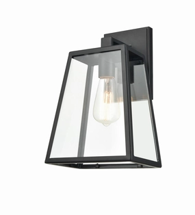 Grant One Light Outdoor Lantern Powder Coated BlackOutdoor wall sconces with motion sensor