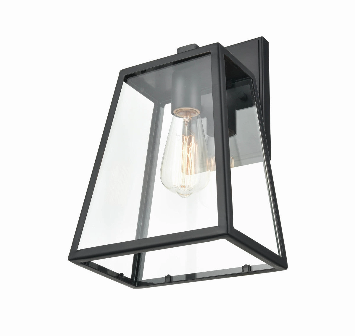 Grant One Light Outdoor Lantern Powder Coated Black