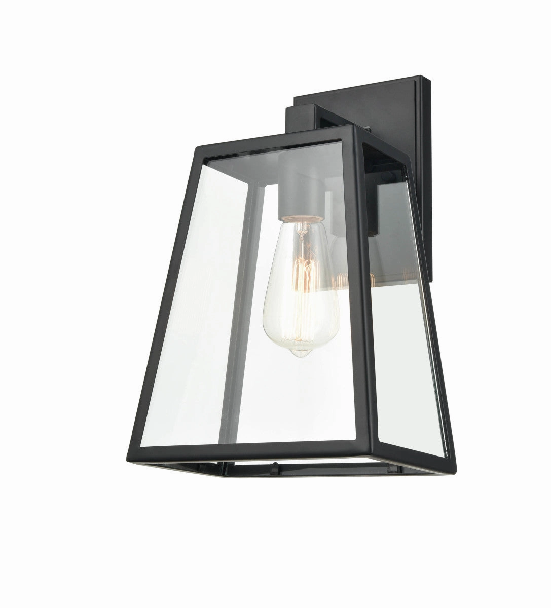 Grant One Light Outdoor Lantern Powder Coated BlackOutdoor wall sconces with motion sensor