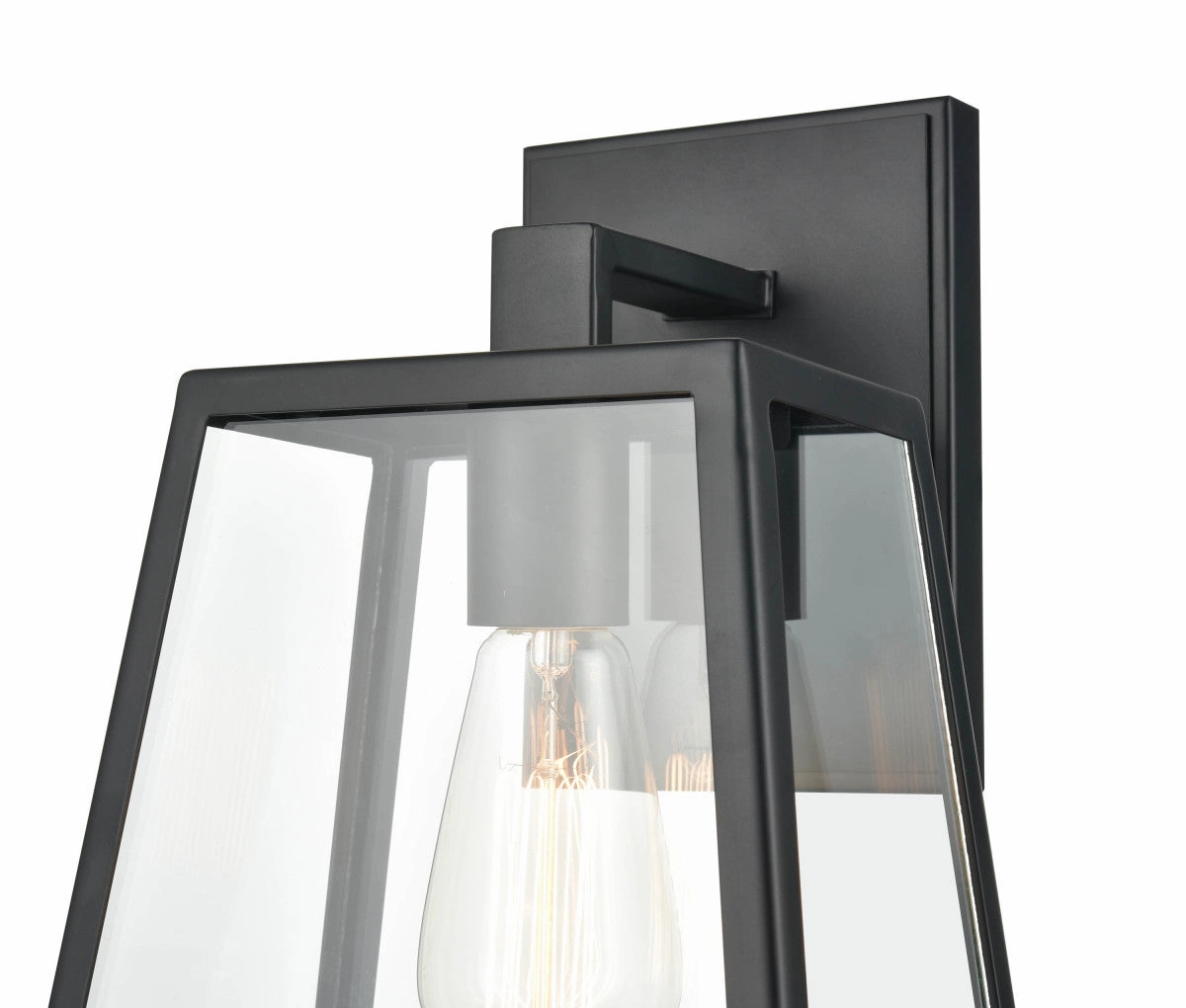 Grant One Light Outdoor Lantern Powder Coated Black