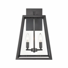 Grant Two Light Outdoor Lantern Powder Coated BlackOutdoor wall sconces with motion sensor