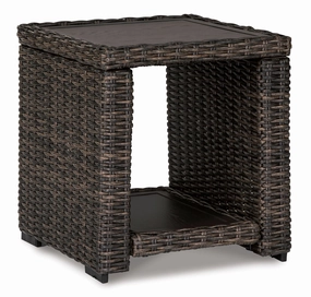 Grasson Lane - Outdoor End Table - Brownoutdoor patio furniture set