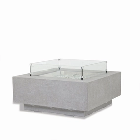 Gravelstone 40" Square Fire Tableportable outdoor fire pit with lid