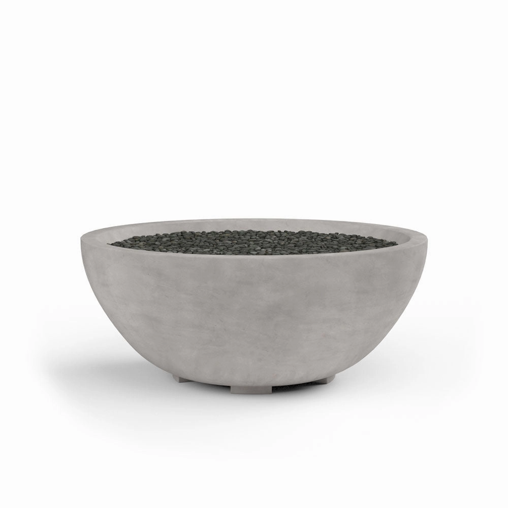 Gravelstone 41" Round Concrete Fire Bowlportable outdoor fire pit with lid