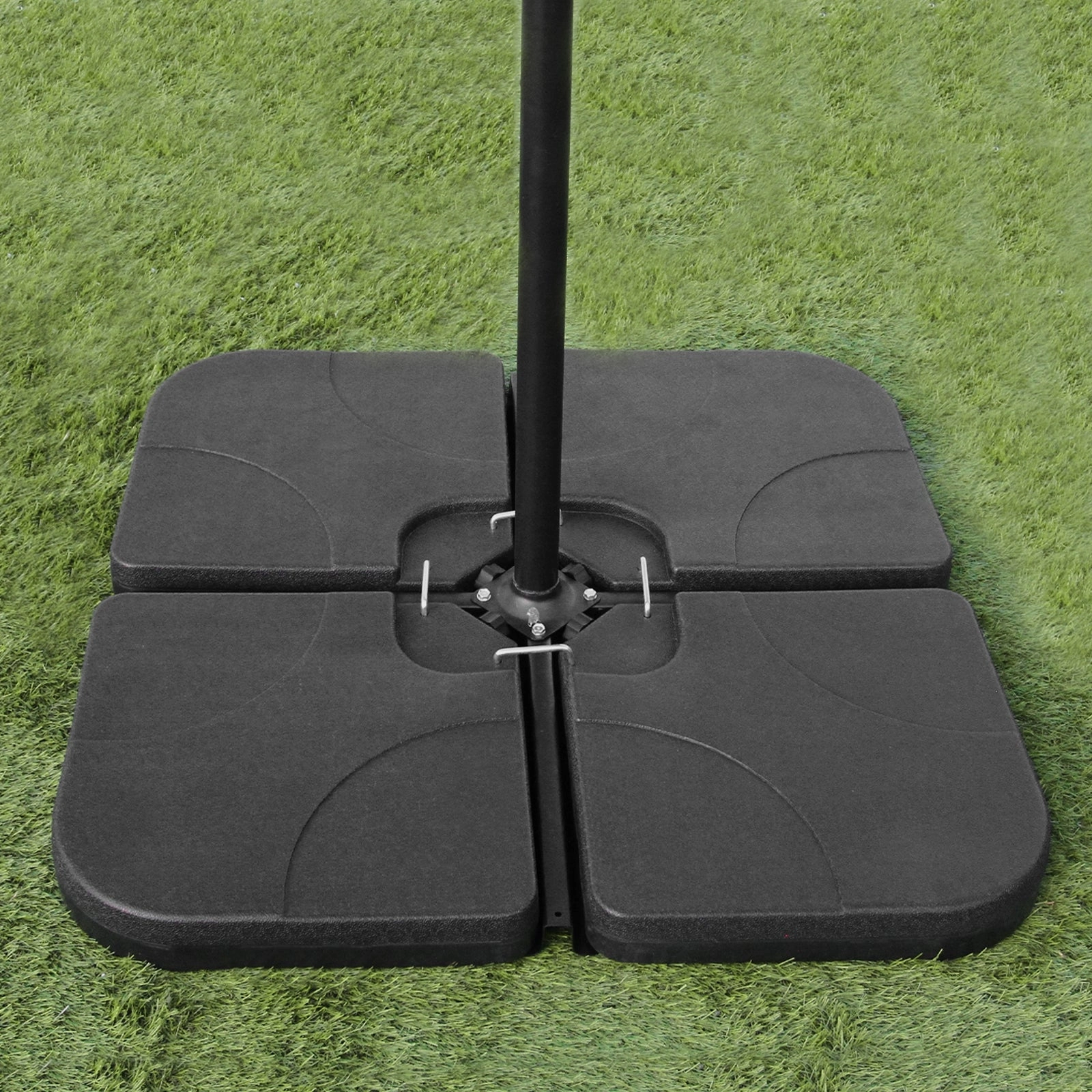 Green Cantilever Parasol & Square Base