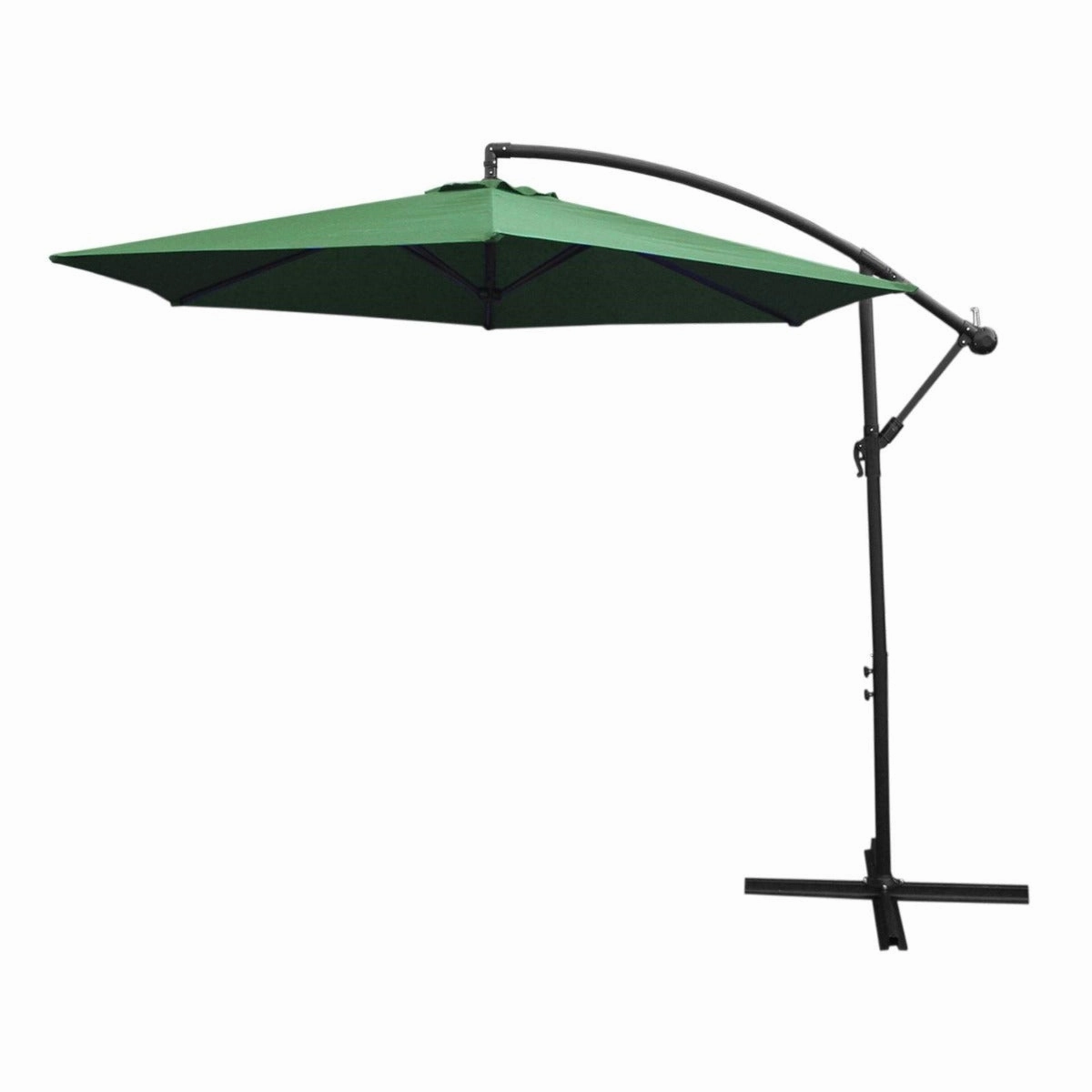 Green Cantilever Parasol & Square Base extra large ceramic garden planters