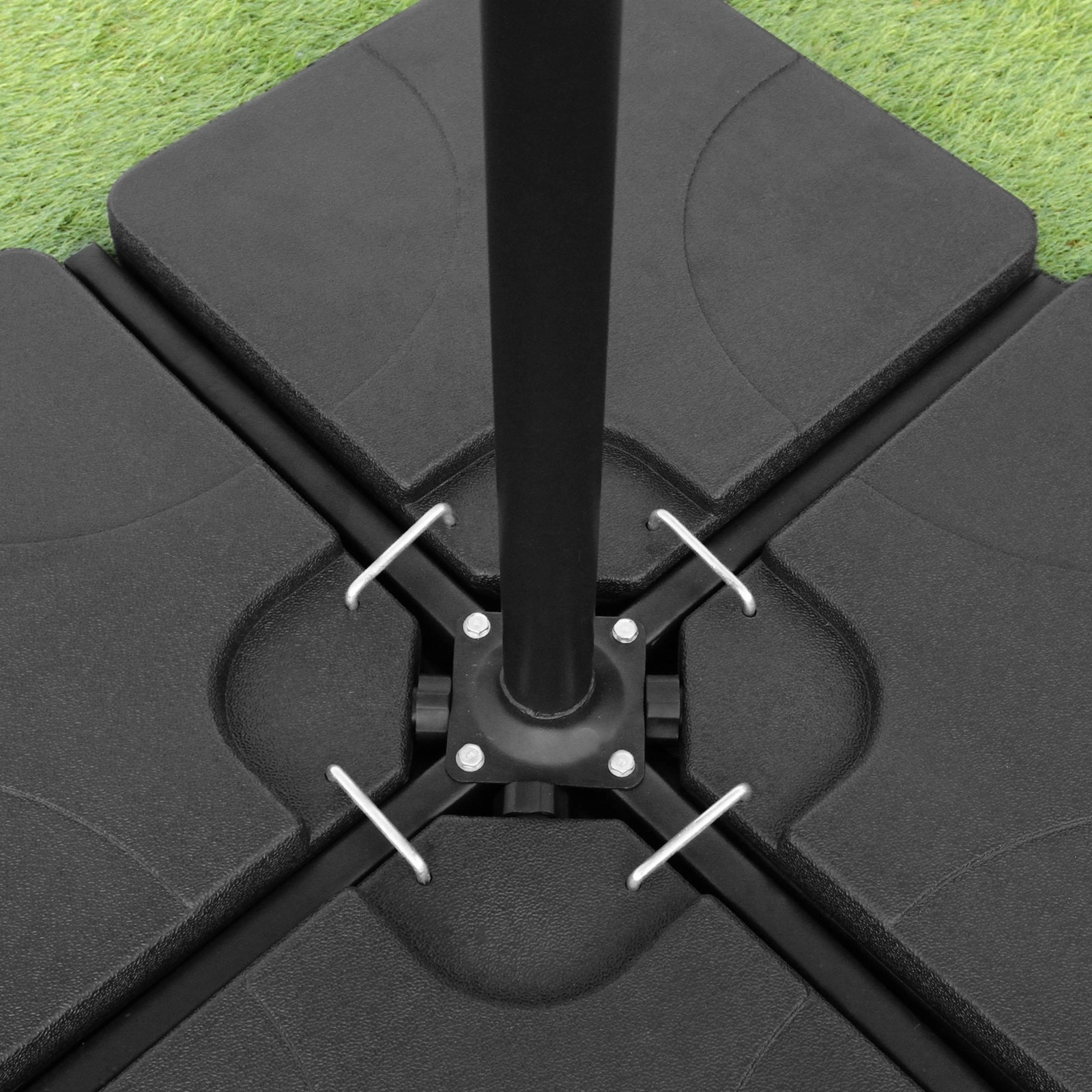 Green Cantilever Parasol & Square Base