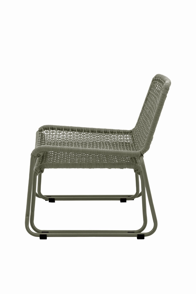Green Garden Lounge Chair & Footstool Set