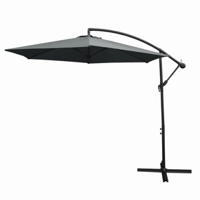 Grey Cantilever Parasol extra large ceramic garden planters