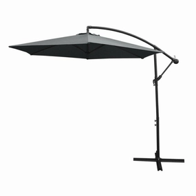 Grey Cantilever Parasol & Square Base extra large ceramic garden planters