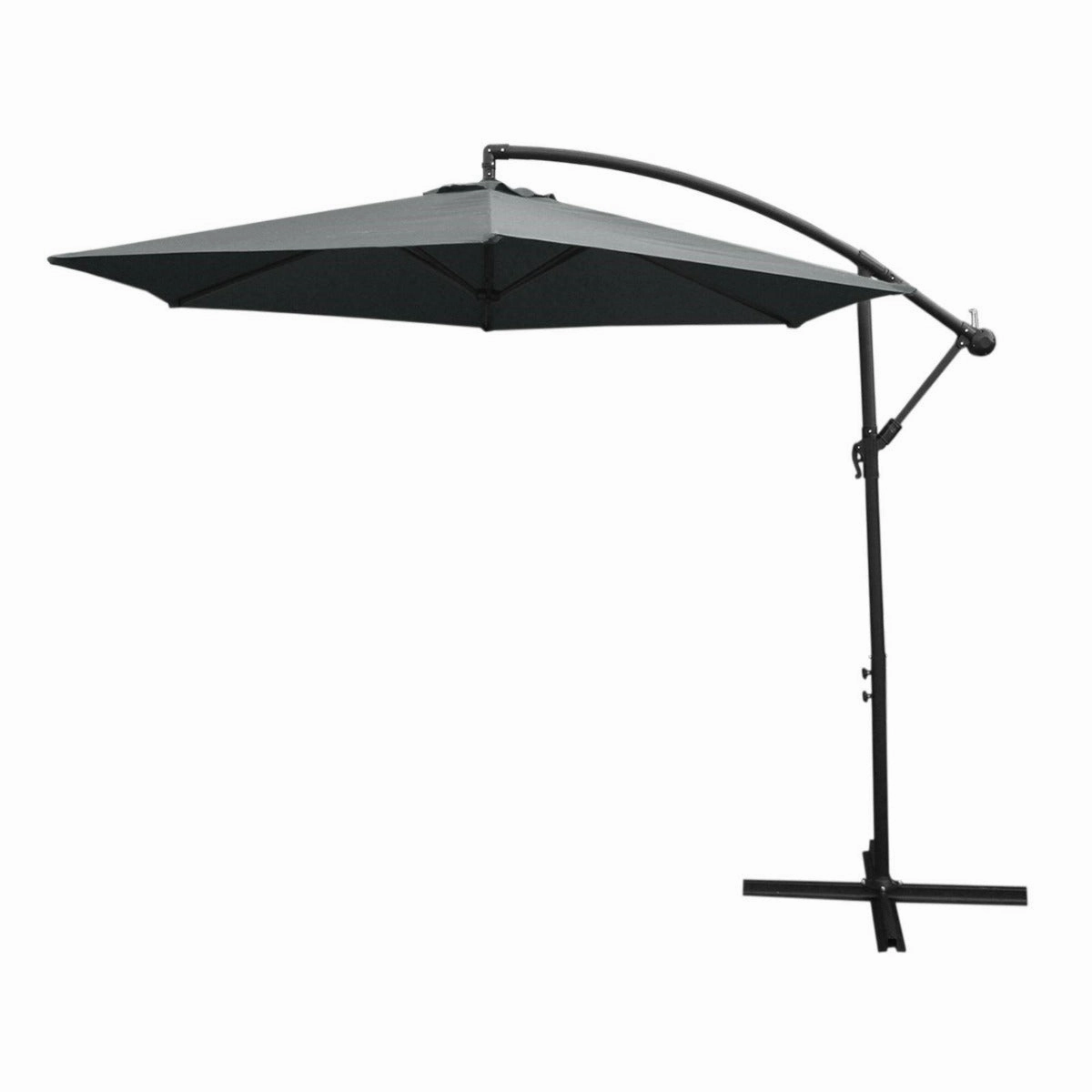 Grey Cantilever Parasol & Square Base extra large ceramic garden planters