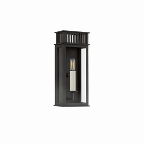 Gridley One Light Outdoor Wall Sconce Textured BlackOutdoor wall sconces with motion sensor