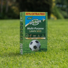 Gro-Sure Multi-Purpose Lawn Seed 30% Extra Free - 13m Coverage premium quality garden tool set with case