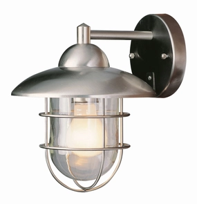 Gull One Light Wall Lantern SteelOutdoor wall sconces with motion sensor