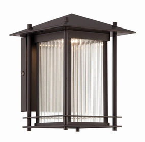 Hadley LED Wall Lantern Burnished BronzeOutdoor wall sconces with motion sensor