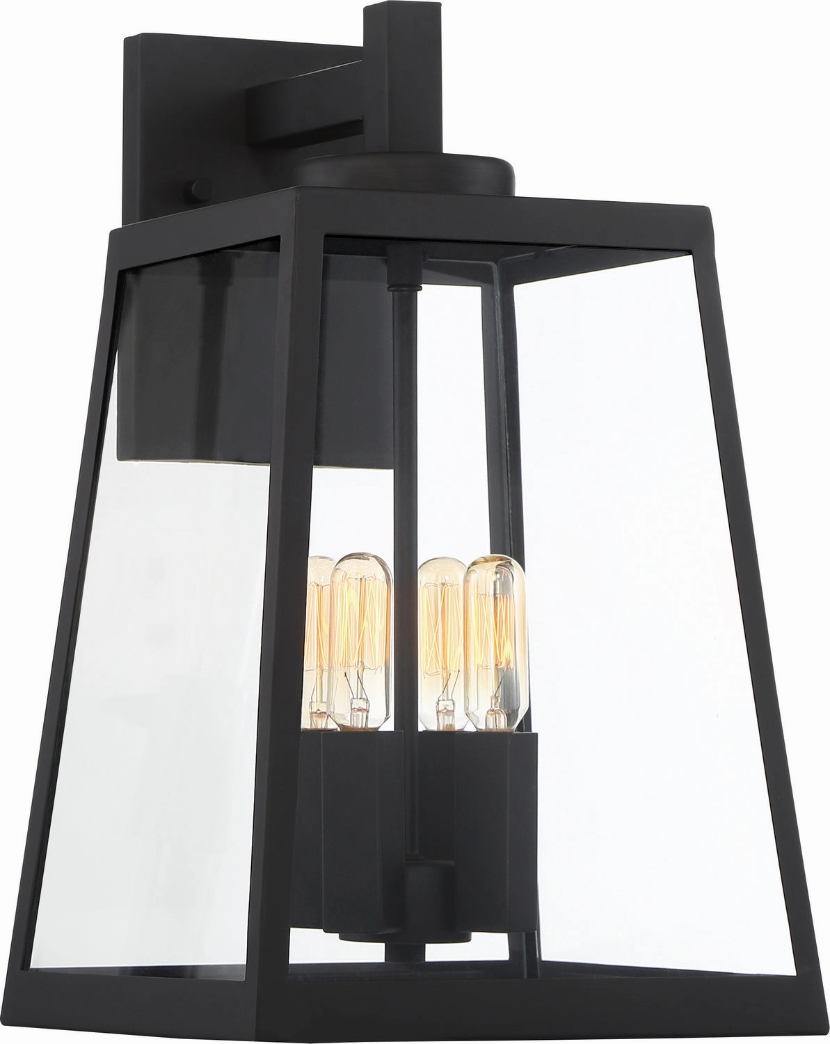 Halifax Four Light Wall Lantern Matte Black