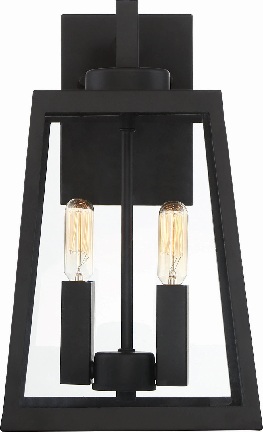 Halifax Two Light Wall Lantern Matte Black