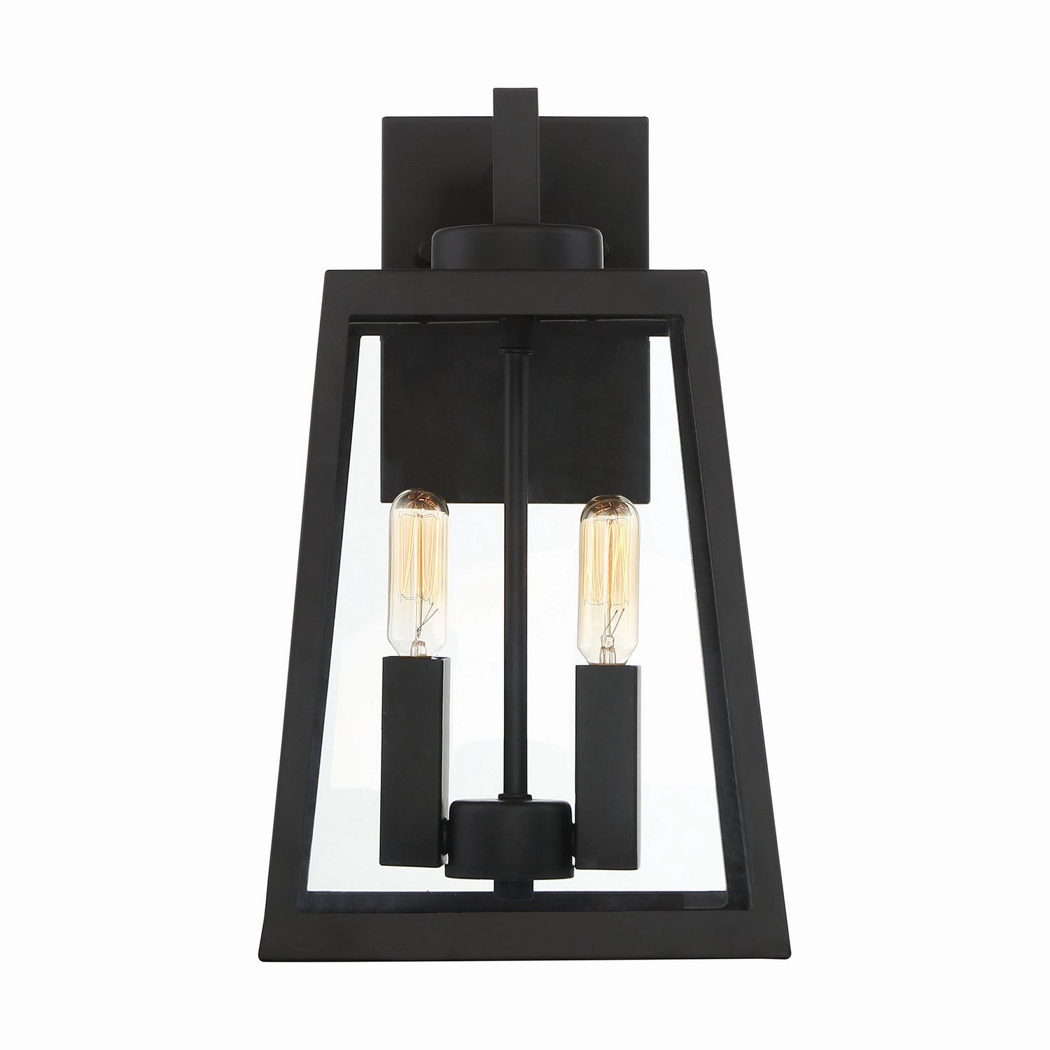 Halifax Two Light Wall Lantern Matte Black