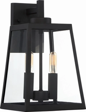 Halifax Two Light Wall Lantern Matte BlackOutdoor wall sconces with motion sensor