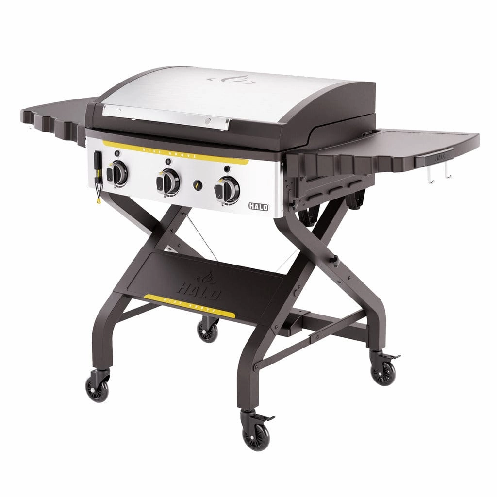 Halo Elite 3B Six Zone Three Burner Liquid Propane Freestanding Outdoor Gas Griddle HZ-1002-XNA heavy-duty flat top grilling station