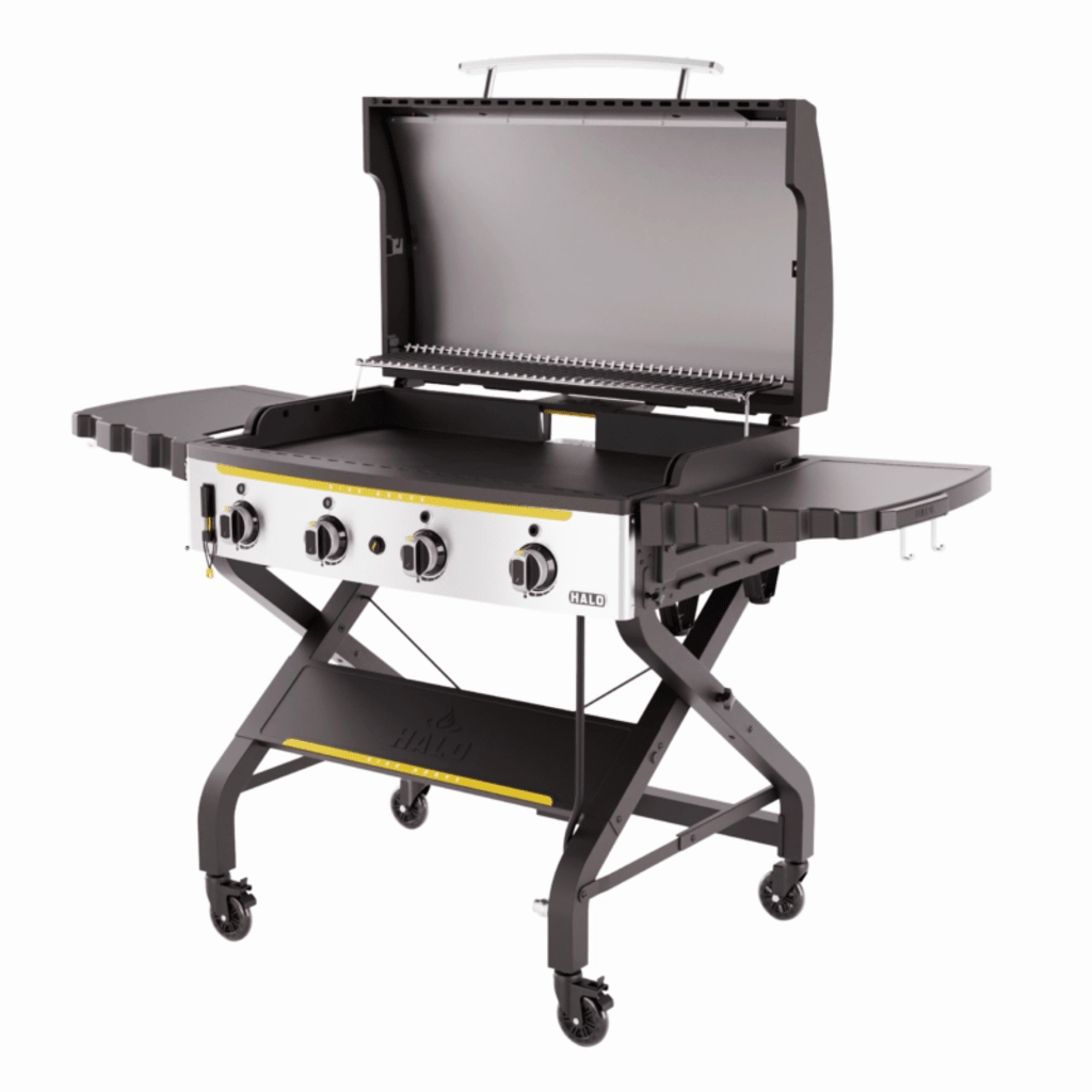 Halo Elite 4B Eight Zone 4 Burner Liquid Propane Freestanding Outdoor Gas Griddle HZ-1001-XNA