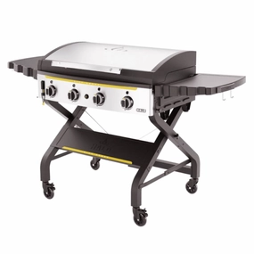Halo Elite 4B Eight Zone 4 Burner Liquid Propane Freestanding Outdoor Gas Griddle HZ-1001-XNA heavy-duty flat top grilling station