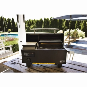 Halo Prime 300 Portable Outdoor Countertop Pellet Grill HS-1005-ANA large capacity charcoal BBQ grills