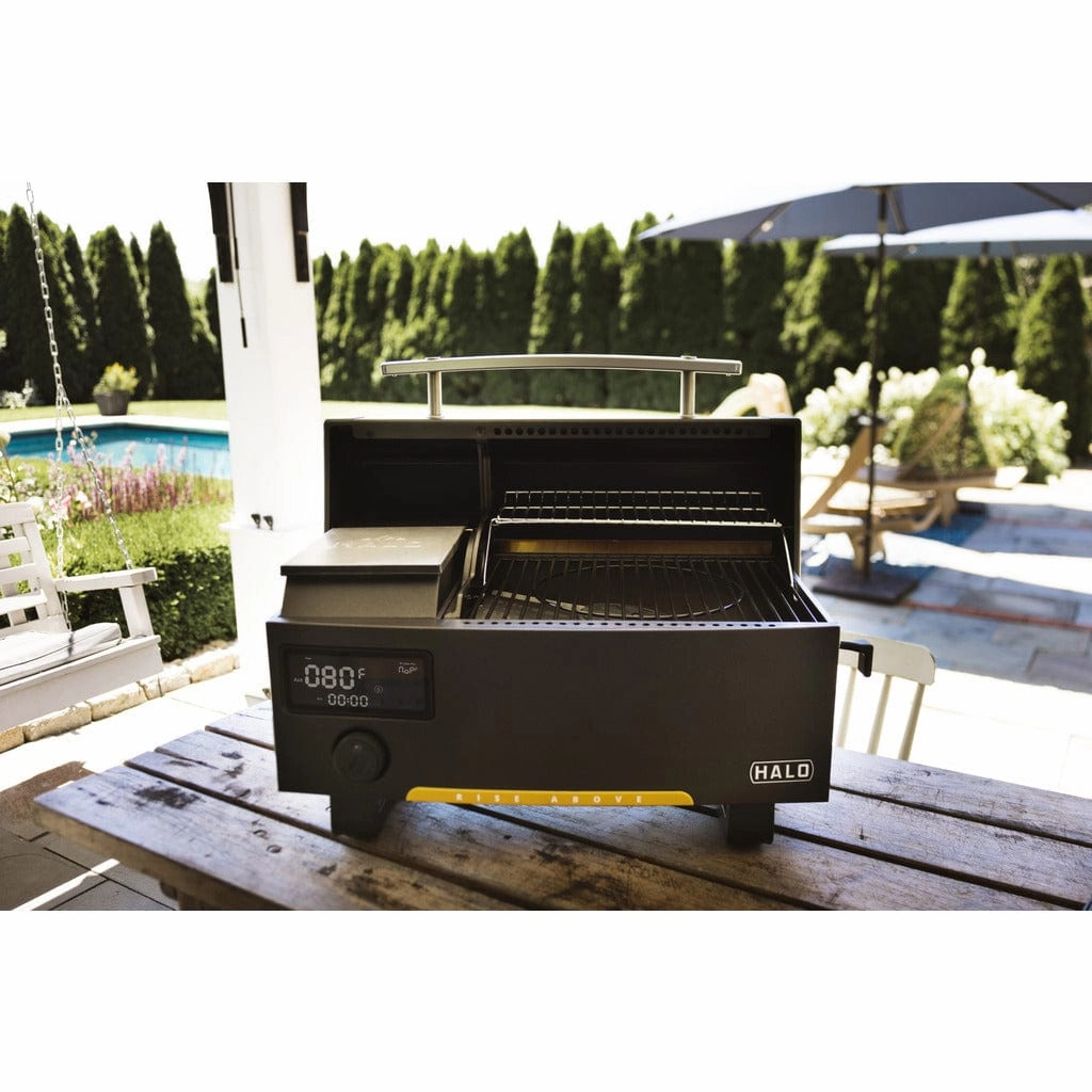 Halo Prime 300 Portable Outdoor Countertop Pellet Grill HS-1005-ANA large capacity charcoal BBQ grills