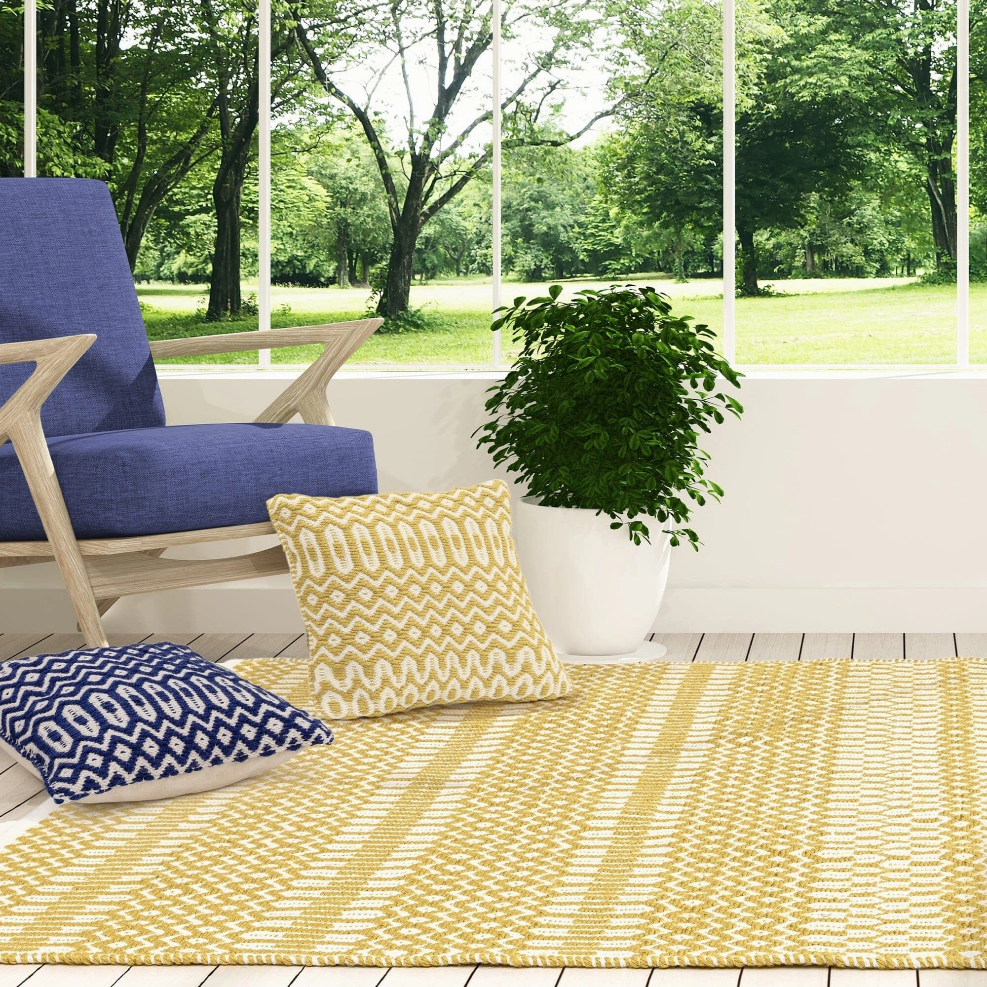 Halsey Rug - Mustard Yellow Rug