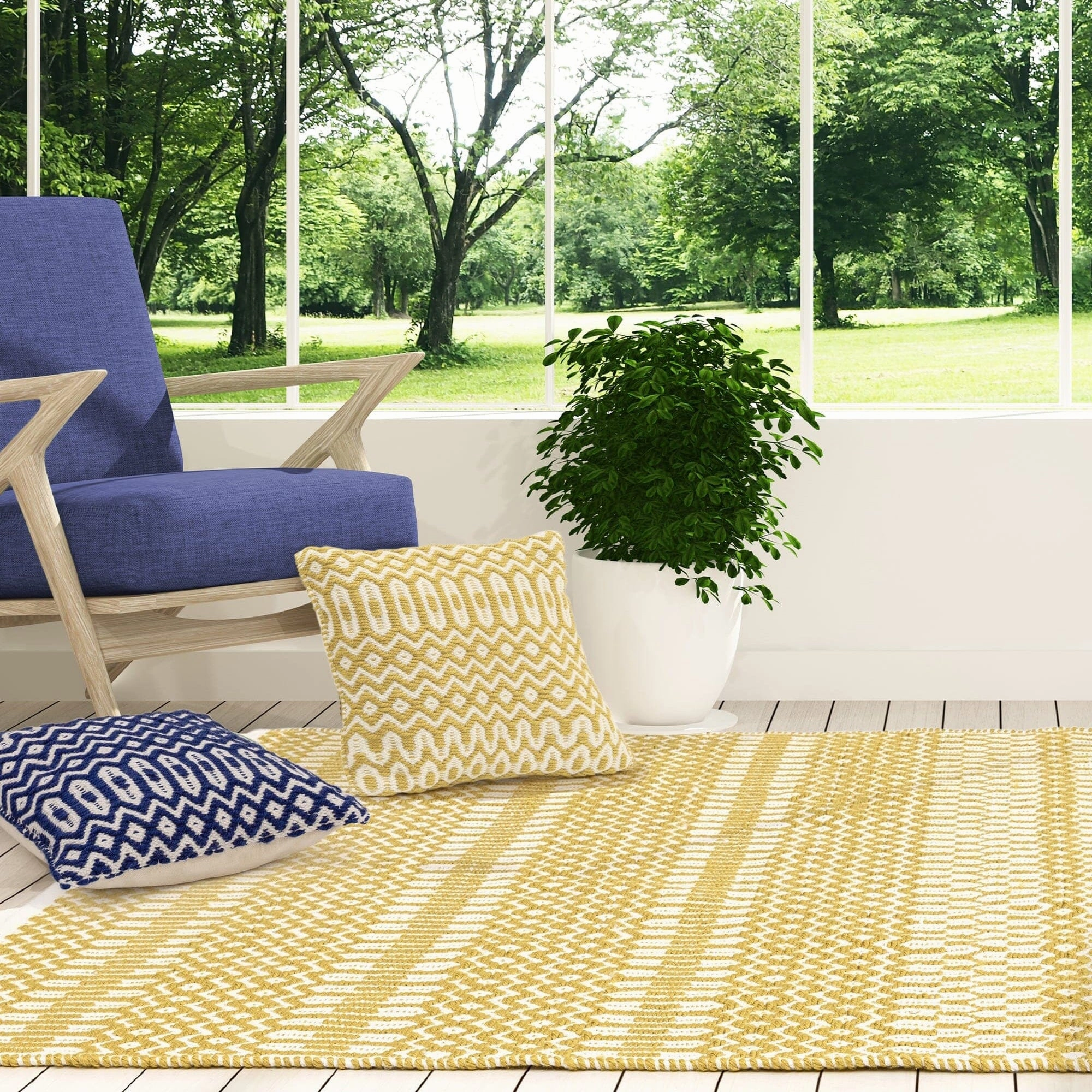 Halsey Rug - Mustard Yellow Rug