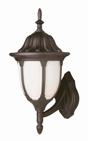 Hamilton One Light Wall Lantern BlackOutdoor wall sconces with motion sensor