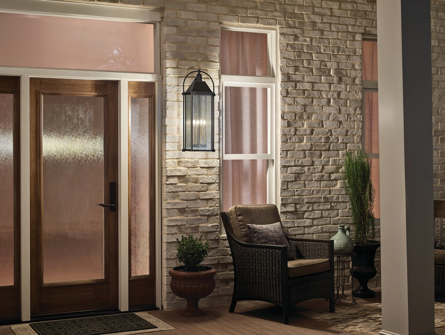 Harbor Row Four Light Outdoor Wall Mount Olde Bronze