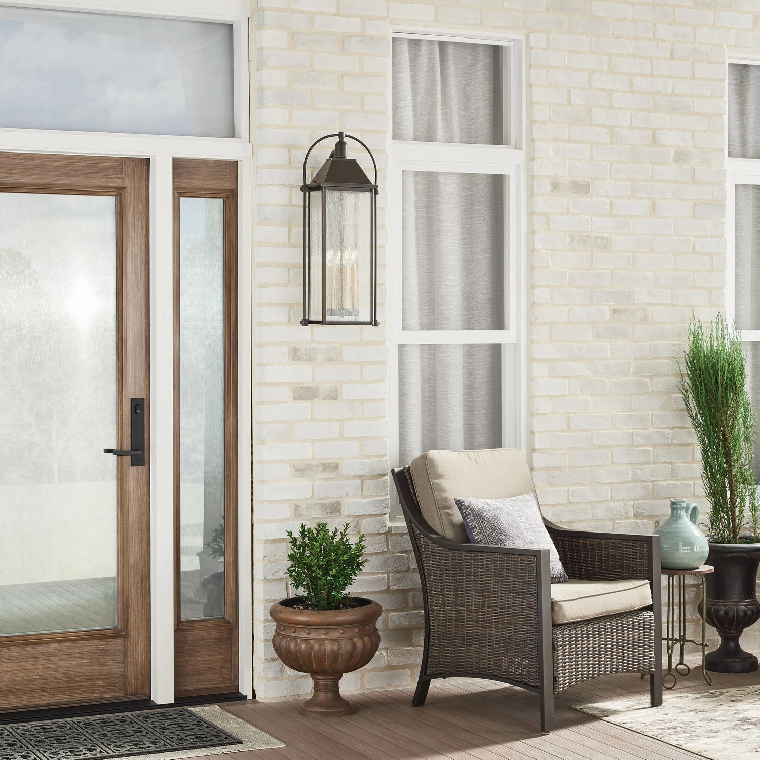 Harbor Row Four Light Outdoor Wall Mount Olde Bronze