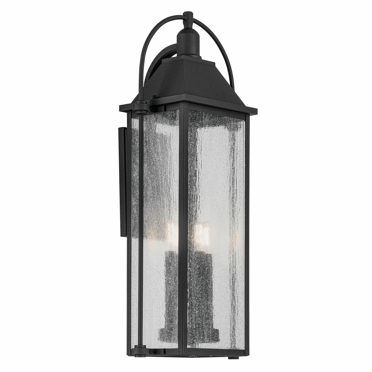 Harbor Row Four Light Outdoor Wall Mount Textured BlackOutdoor wall sconces with motion sensor
