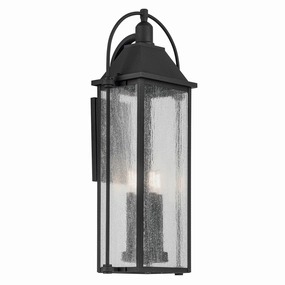 Harbor Row Four Light Outdoor Wall Mount Textured BlackOutdoor wall sconces with motion sensor