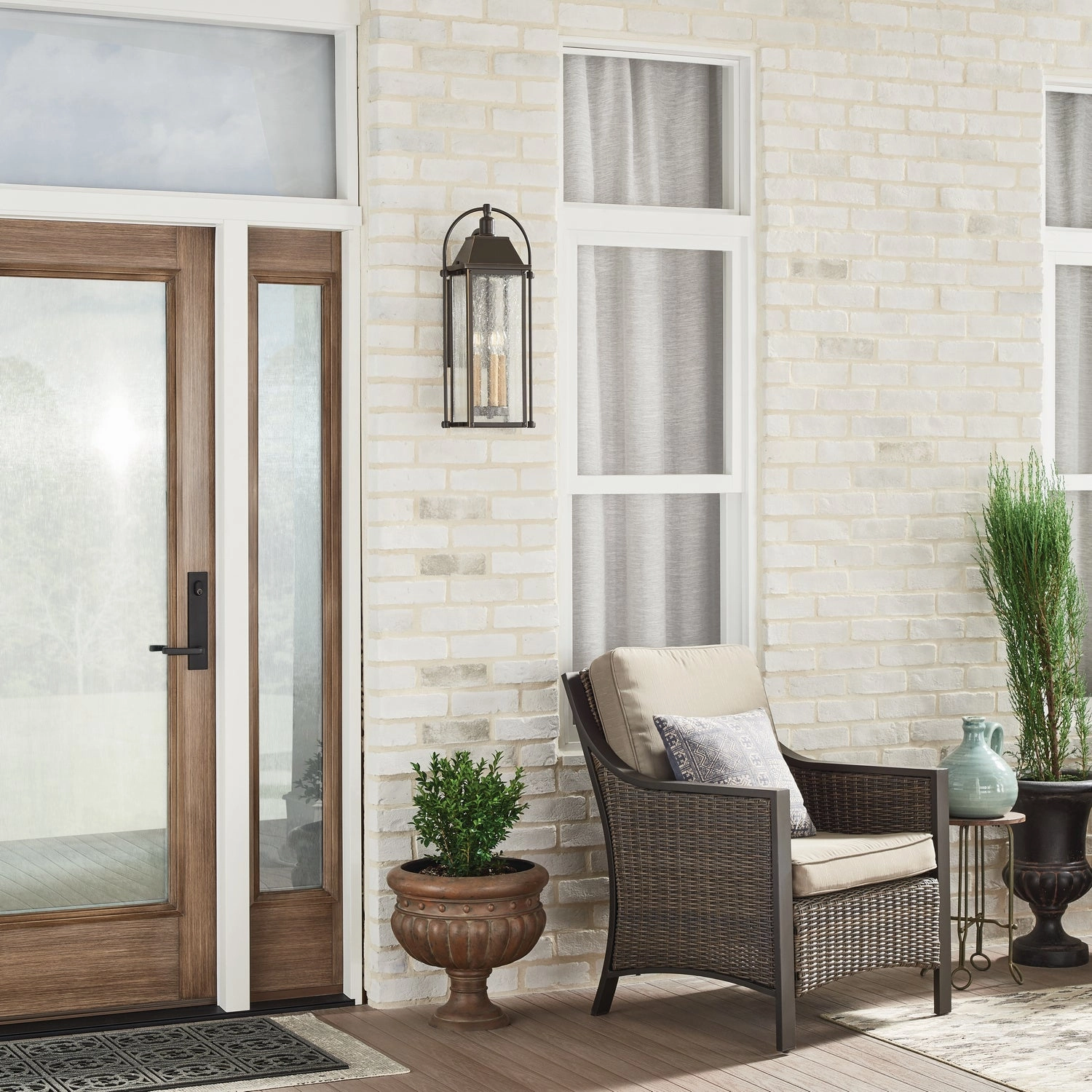 Harbor Row Three Light Outdoor Wall Mount Olde Bronze