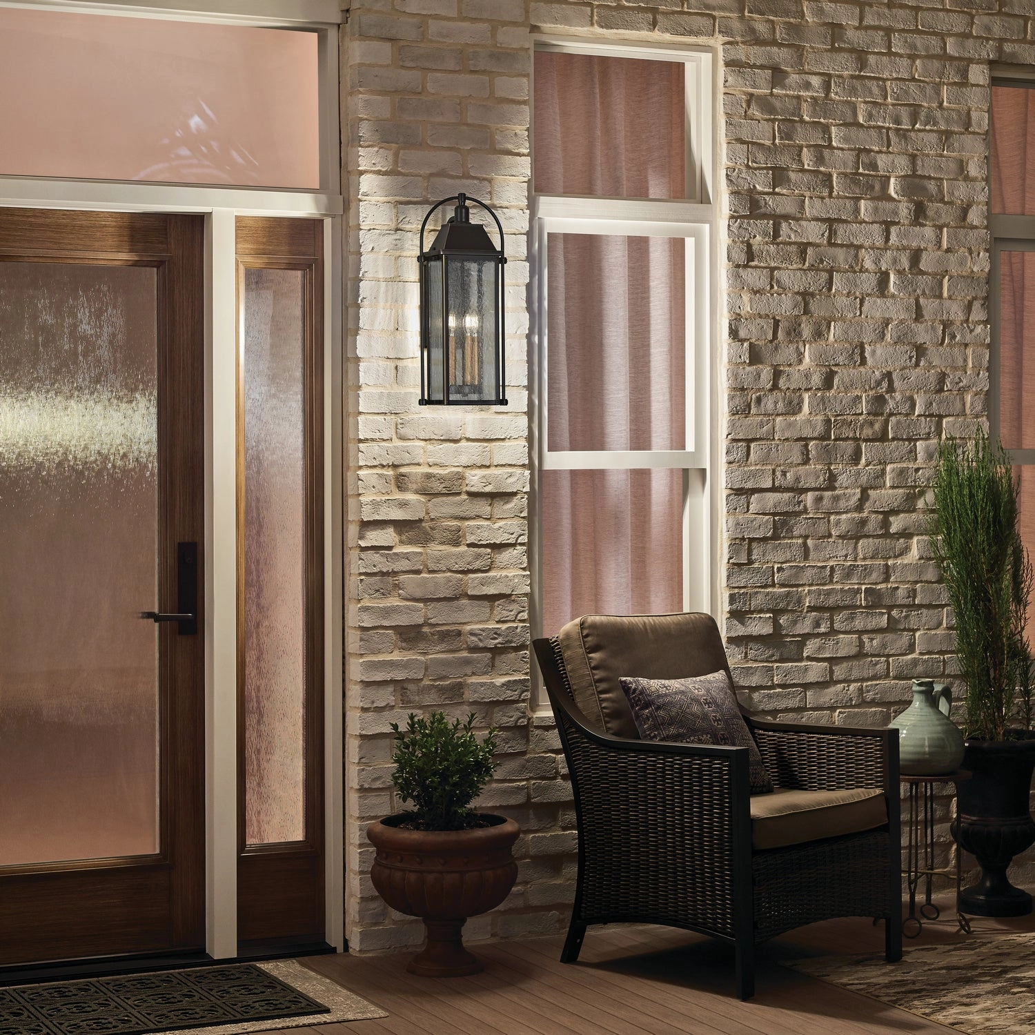 Harbor Row Three Light Outdoor Wall Mount Olde Bronze