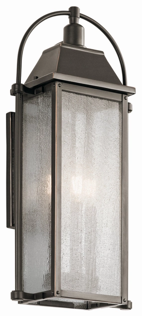 Harbor Row Three Light Outdoor Wall Mount Olde BronzeOutdoor wall sconces with motion sensor