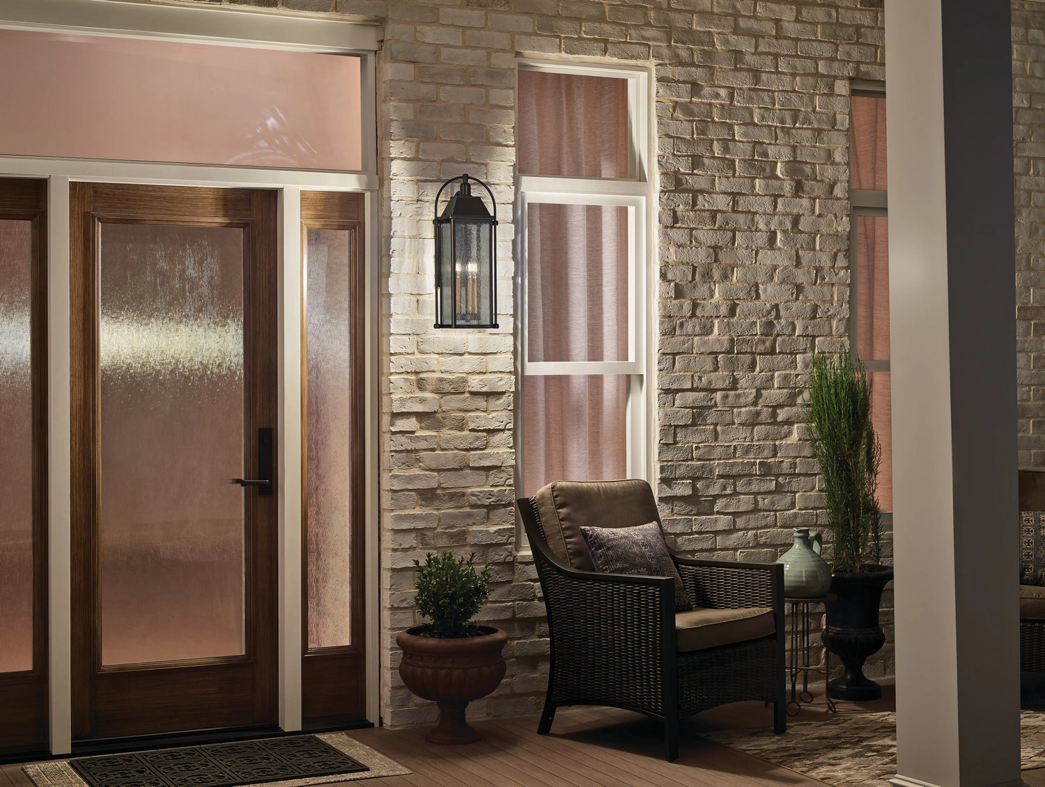 Harbor Row Three Light Outdoor Wall Mount Olde Bronze