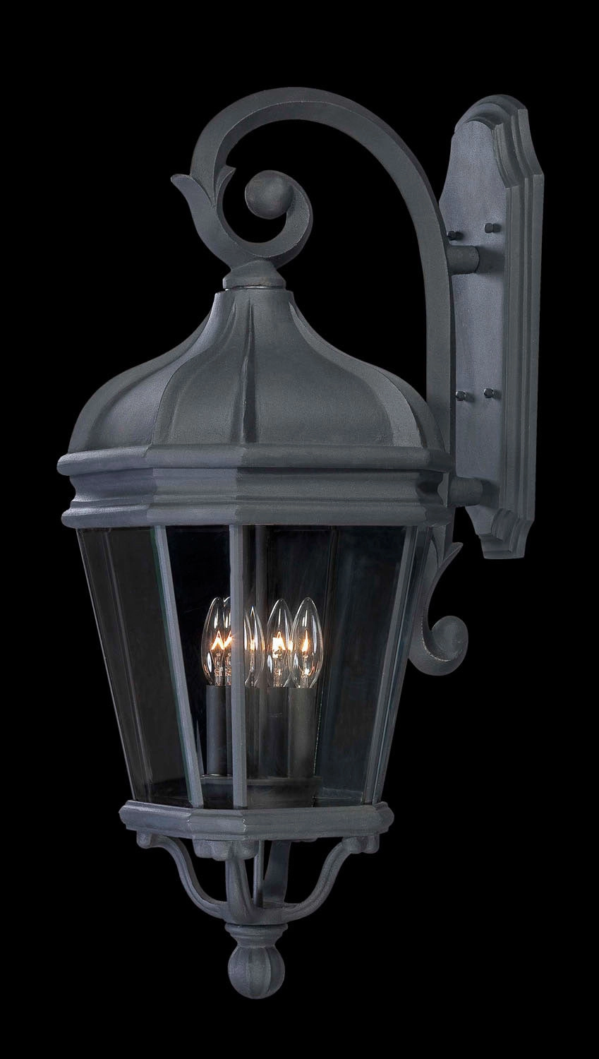 Harrison Four Light Wall Mount Coal