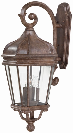Harrison Four Light Wall Mount Vintage RustOutdoor wall sconces with motion sensor