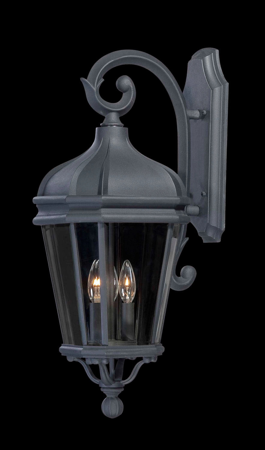 Harrison Three Light Wall Mount Coal